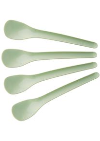 Fackelmann Eco Eierlöffel, 4 Stück, mintgrün