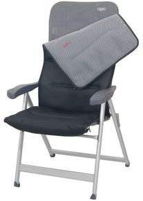 Crespo Air Deluxe Polsterauflage, schwarz/grau