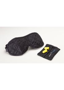 Cocoon Schlafbrille inkl. Ohrstöpsel, Mikrofaser, schwarz/grau