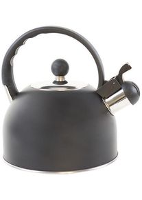 Via Mondo Flötenkessel, Edelstahl, 1,5L, mattschwarz