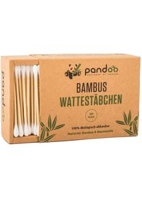 Pandoo Bambus-Wattestäbchen, 200 Stück