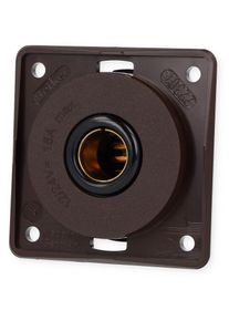 Berker Integro Flow/Pure Steckdose, 12V, braun