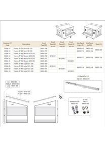 Frontwand - Fiamma Ersatzteil Nr. 98655-791 - passend zu Fiamma ZIP 400/CS Zip 410/Privacy Room