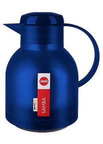 Emsa Samba Isolierkanne Quick Press, 1L, blau