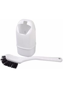 Kampa Basil Mini Toilettenb&uuml;rste, schwarz/wei&szlig;