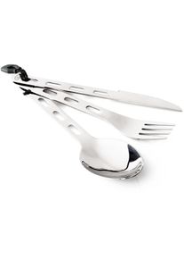 GSI Outdoors Glacier Besteckset mit Band, Edelstahl, 3-teilig