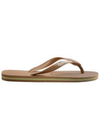 Havaianas Women's Brasil Logo Sandals Women (41/42, sand/brown)