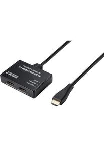 SpeaKa Professional SP-9443508 1x2 Port HDMI-Splitter HDMI-f&auml;hig unidirektional schwarz