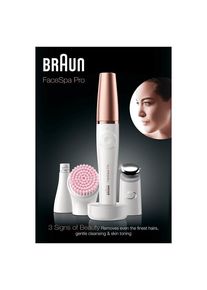 Braun Epilierer FaceSpa Pro 3-in-1 Beautygerät zur Epilation, Reinigung und Pflege