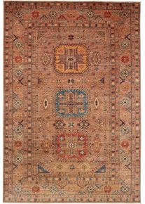 Kazak Teppe 300x200 Brun (Pakistan) Håndknyttet