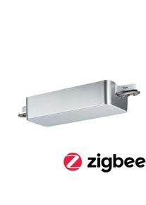 Paulmann Licht Paulmann URail Schienenadapter Smart Home Zigbee 3.0 Dimm/Switch 155x56mm, chrom matt (50050)