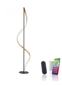 Paul Neuhaus LED Stehleuchte Q-SWING anthrazit steuerbar Smart Home, Messing Anthrazit (438-13)