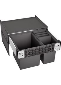 Blanco Select II XL 60/3 Abfallsammler, 1 x 30 L und 2 x 8 L Eimer, grau (526205)