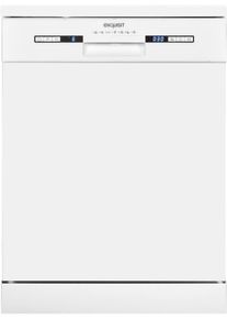 Exquisit GSP9313-030E Standgeschirrspüler, 60 cm breit, 13 Maßgedecke, 7 Programme, Startzeitverzögerung, EcoProgramm, weiß