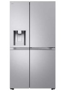 LG GSLE91MBAC Stand Side-by-Side Kombination, 91,3 cm breit, 628 L, Total NoFrost, Eis-, Crushed Ice- und Wasserspender, Express Cooling, Express Free