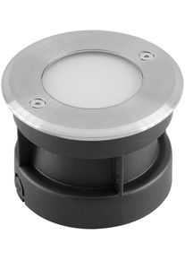 EVN Lichttechnik EVN Bodeneinbauleuchte, LED, RGB+W, 3000K, 2W, IP67, rund, edelstahl (672029902)