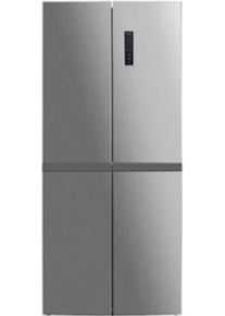 Exquisit MD365-125-040D Side-by-Side Kombination Multidoor, 85,7 cm breit, 362 L, No Frost, Schnellgefrieren, LED Beleuchtung, inoxlook