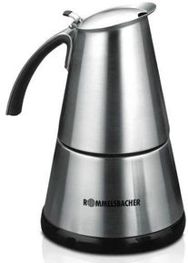 Rommelsbacher EKO364/E Espressokocher, 365 W, Edelstahl-Filtereinsatz, 2 oder 4 Tassen, edelstahl