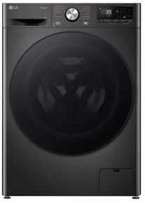 LG F2V7SLIM9B 9 kg Frontlader Waschmaschine, 60 cm breit, 1200 U/Min, Kindersicherung, WLAN, AI DD, Steam, TurboWash, Platinum Black