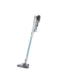 Domo DO2035SV Akku Staubsauger, 2 Geschwindigkeiten, Staubbehälter: 0,45 L, Bodenbürste mit LED-Beleuchtung, Batteriestatusanzeige, blau/weiß