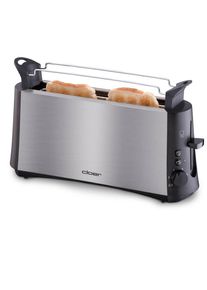 Cloer 3810 Langschlitz-Toaster für 2 Toastscheiben, 880 W, edelstahl