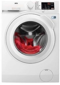 AEG L6FBF51488 8 kg Frontlader Waschmaschine, 60 cm breit, 1400U/Min, Aqua-Stop, Mengenautomatik, Nachlegefunktion, Kindersicherung, Unterschiebbar, w