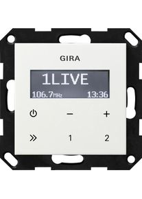 GIRA 228403 Unterputz Radio RDS, System 55, reinweiß glänzend