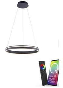 Paul Neuhaus Q-Vito LED-Pendelleuchte, 39W, 4000lm, Smart Home, anthrazit (8411-13)