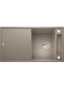 Blanco Axia III 5 S Granitspüle mit Ablauffernbedienung/Glasschneidbrett, reversibel, tartufo (523222)