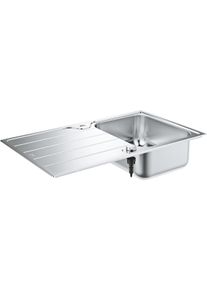 Grohe K500 Edelstahlspüle mit Abtropffläche, reversibel, 860x500mm, Edelstahl (31571SD1)