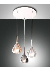 Fabas Luce LILA PENDELLEUCHTE, 3x40W, E27, grau (3481-47-297)