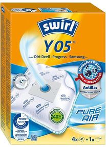 Swirl Y 05 MicroPor Plus Staubsaugerbeutel für Grundig, Dirt Devil, Progress und Samsung Staubsauger (VPE 4 Stk.)