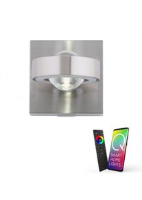 Paul Neuhaus Q-MIA, LED Wandleuchte, alufarbig, Smart Home, 15W, 1100lm (9185-55)
