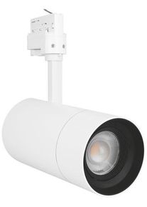 LEDVANCE Traglich Spot Zoom 3-Phasen-Stromschienen-Strahler, D85, 25W, 4000K, 97R, dimmbar, kaltweiß, weiß