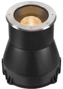 SLV DASAR 2.0 L Outdoor Bodeneinbauleuchte, LED, rund, 24&deg;, 3000K, DALI, edelstahl (1007243)
