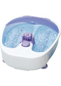 Clatronic FM 3389 Fußmassagegerät, Whirlpooleffekt, Massagerolle, weiß-lila (263186)
