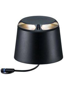 Paulmann Licht Paulmann Plug & Shine LED Bodenaufbauleuchte Warmwei&szlig; Einzelspot Zweifacher Lichtaustritt, 180&deg; IP67 3000K 2x3W, anthrazit (93917)
