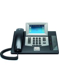 Auerswald COMfortel 2600 ISDN-Systemtelefon mit Multi-Level-Steuerung, TFT-Farbdisplay, schwarz (90116)