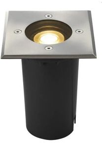 SLV SOLASTO 120 Outdoor Bodeneinbauleuchte, LED GU10 51 mm, IP67, edelstahl, eckig (227684)
