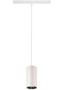 SLV 48V TRACK NUMINOS S DALI, Pendelleuchte, wei&szlig; / chrom, 16W, 1050lm, 3000K, CRI90, 20&deg; (1006842)