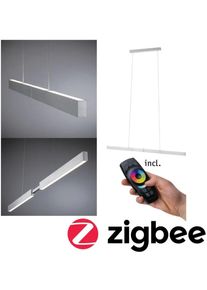 Paulmann Licht Paulmann LED Pendelleuchte Smart Home Zigbee 3.0 Aptare 2700K 2.050lm / 2.050lm 18 / 1x18W Alu gebürstet dimmbar (79815)