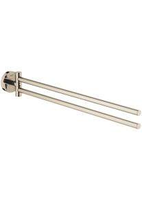 Grohe Essentials Handtuchhalter, 2-armig, schwenkbar, nickel poliert (40371BE1)