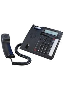 AGFEO T18 schwarz Analoges Tischtelefon 3-zeiliges Display (6101179)