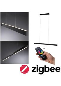 Paulmann Licht Paulmann LED Pendelleuchte Smart Home Zigbee 3.0 Aptare 2700K 2.050lm / 2.050lm 2x18 / 1x18W Schwarz dimmbar (79888)