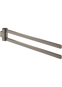 Grohe Selection Handtuchhalter, schwenkbar, 2-armig, hard graphite gebürstet (41063AL0)