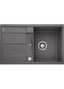 Blanco Metra 45 S-F Granitspüle mit Ablauffernbedienung, reversibel, felsgrau (519086)