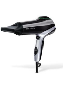 Braun Satin Hair 7 HD710 Haartrockner, 2200W, Iontec Technologie, Styling-Düse, schwarz/silber