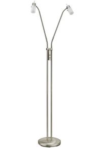 Leuchten Direkt LeuchtenDirekt LED Stehleuchte, 2-flammig, 2xGU10, 4W, Glas/Stahl (11937-55)