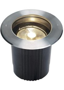 SLV DASAR 215 Outdoor Bodeneinbauleuchte, QPAR111, IP67, rund, edelstahl 316, max. 75W (229230)