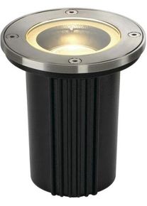 SLV DASAR EXACT 116 Outdoor Bodeneinbauleuchte, QPAR51, IP67, rund, edelstahl 316, max. 35W (228430)